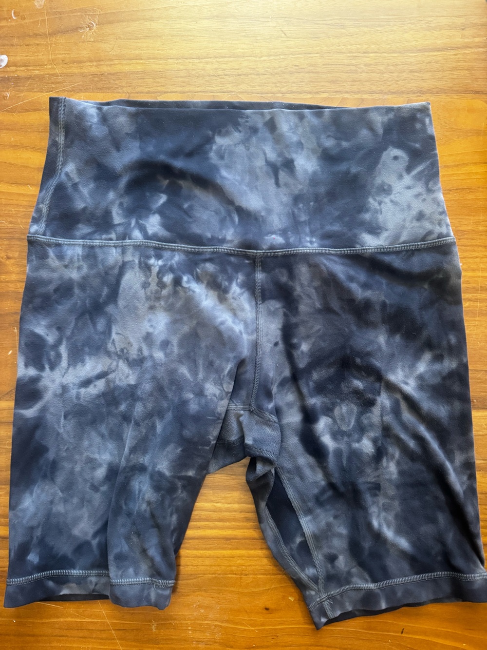 lululemon athletica Black Tie-Dye High-Rise Athletic Shorts